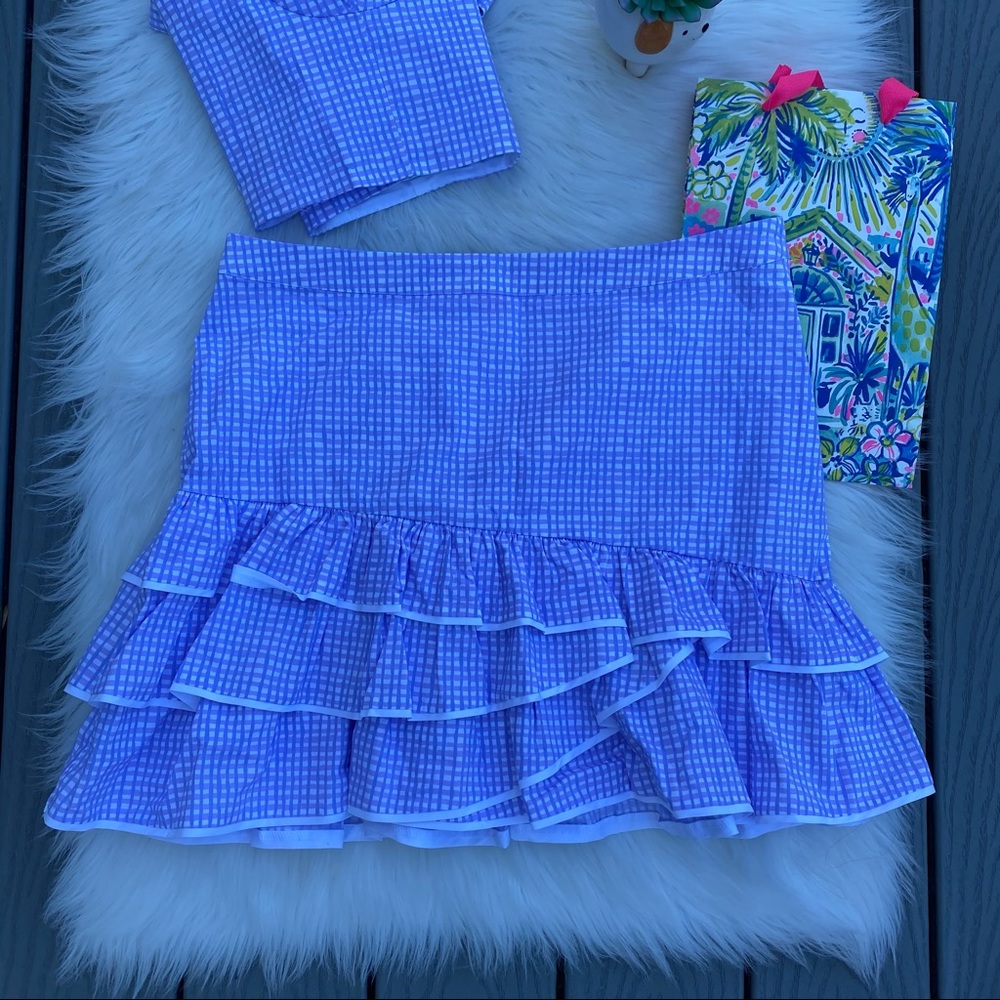 Lilly Pulitzer Purple Gingham set - Picture 4 of 6